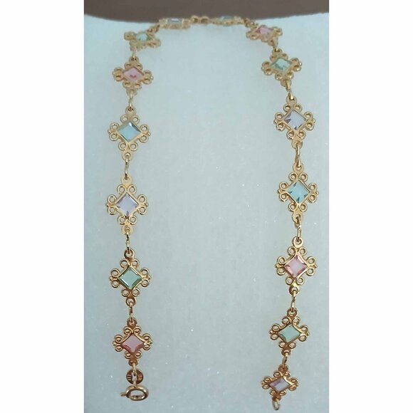 BRAZILIAN 18K GOLD FILLED ANKLET (10”) - Picture 1 of 6